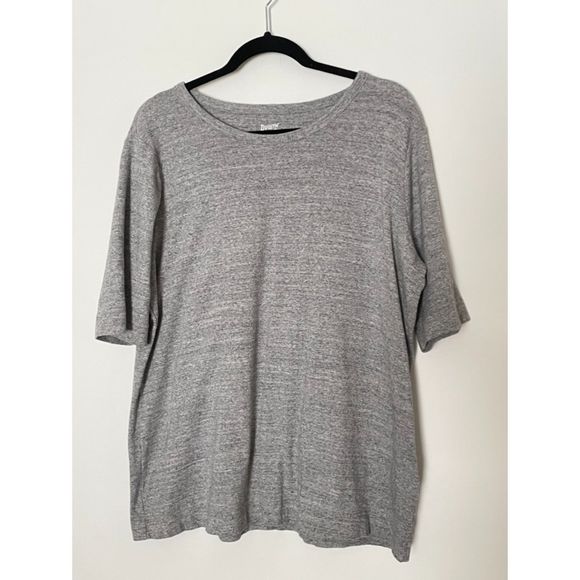 Duluth Trading Co Tops - Duluth Basic Heathered Gray 100% Cotton crewneck T-Shirt Size XL E60